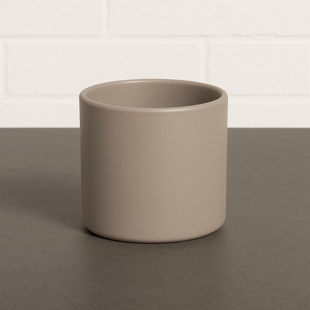 Ceramic Plant Pot Large - Light Grey