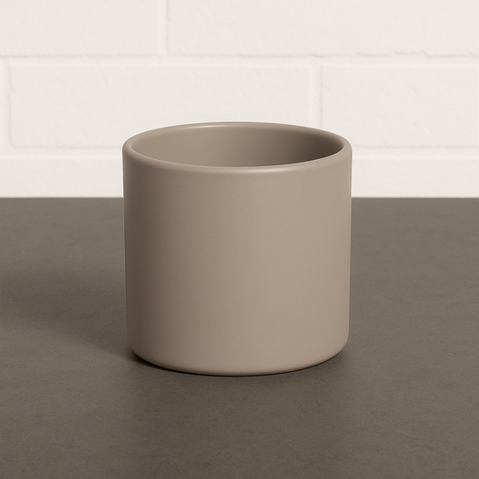 Ceramic Plant Pot Large - Light Grey
